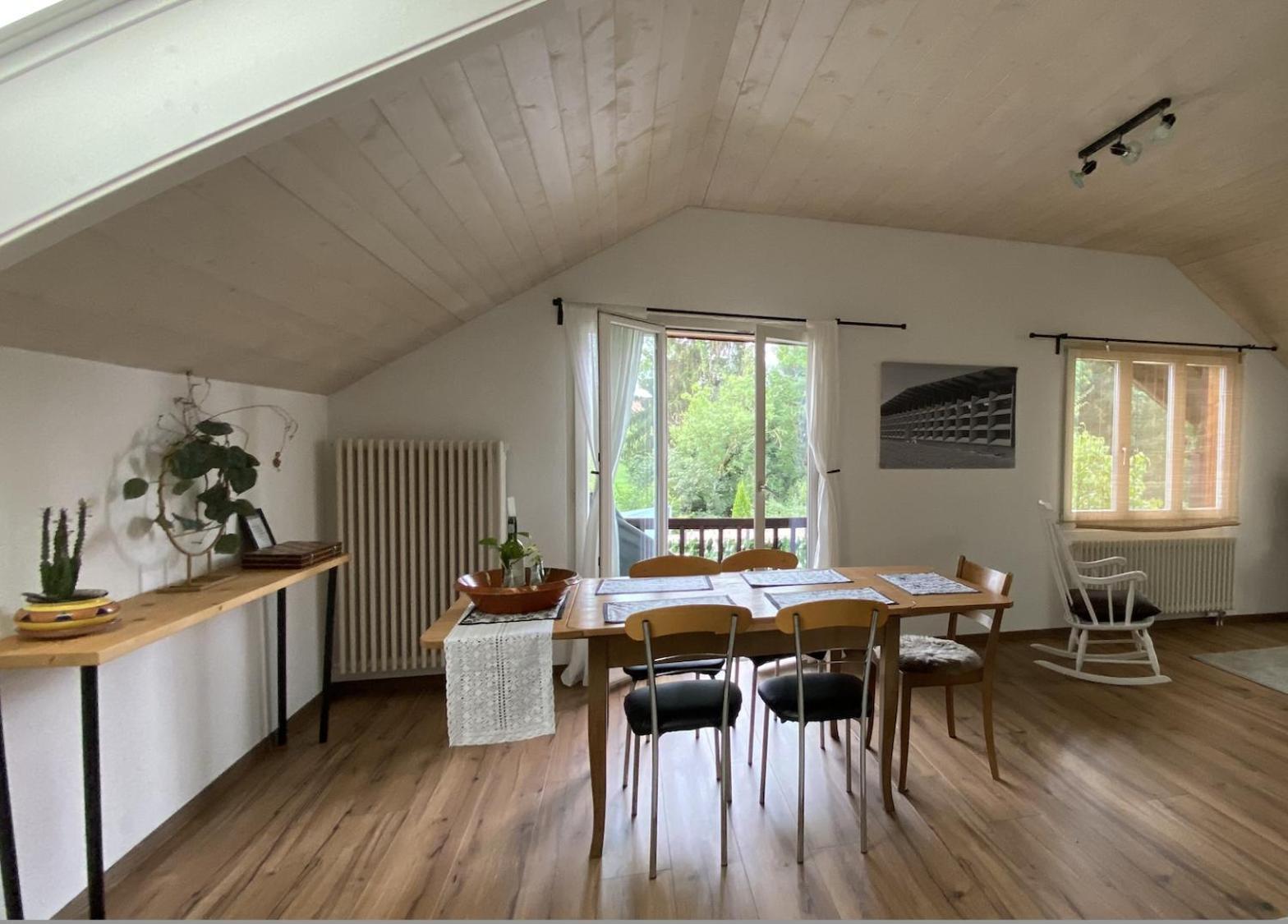 Naturnahe Familienwohnung Ruschegg エクステリア 写真